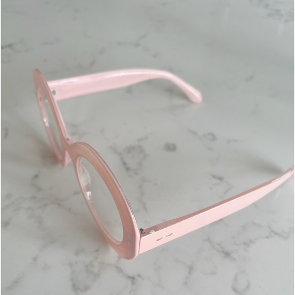 Ladies Clear Round Lens  Funky Cool Retro Style Fashion Glasses  Nerd - Picture 2 of 6